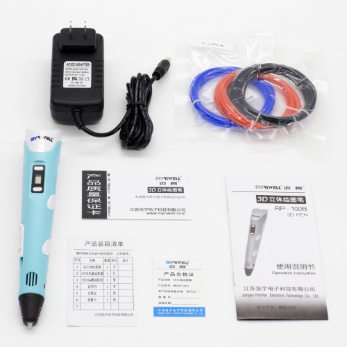 3D Ручка Myriwell RP-100B С LED Экраном Голубая (Blue)