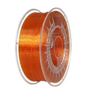 PETG 1.75 помаранчевий прозорий Пластик для 3D-принтерів 1 кг