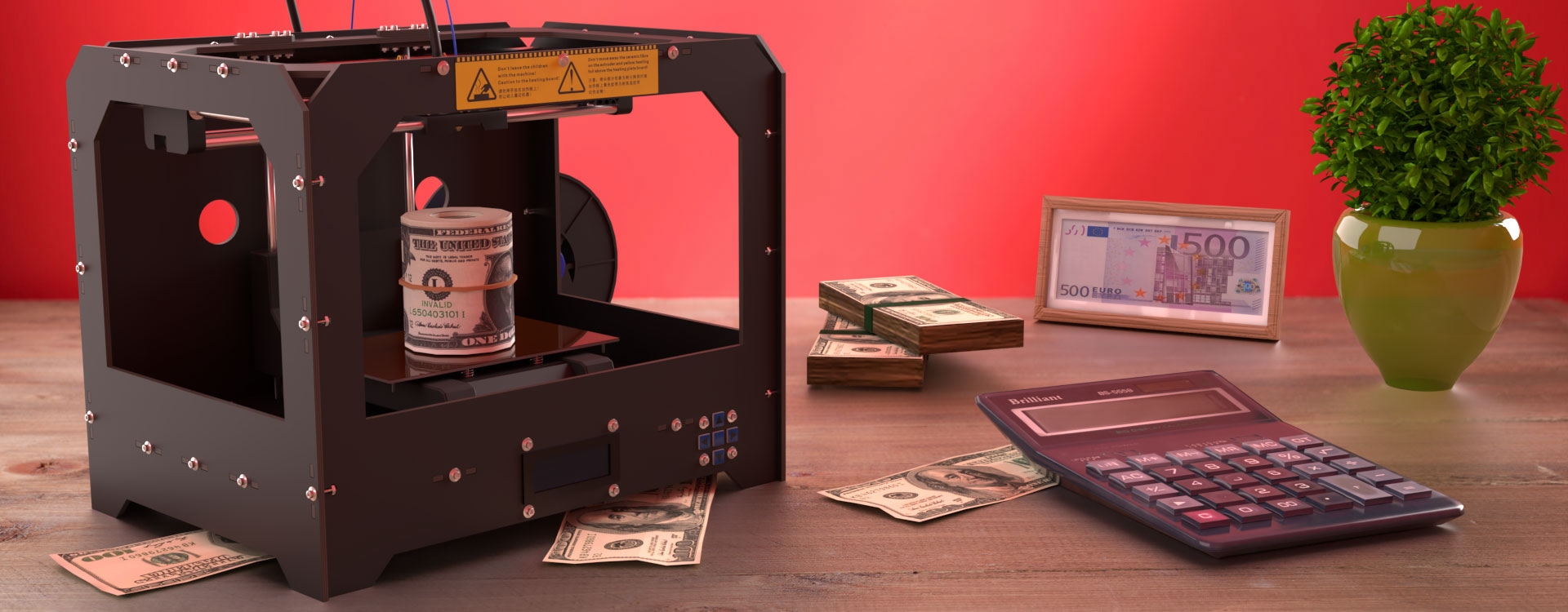 Как печатать деньги на 3D-принтере.